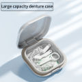Retainer Case Portable Mouth Guard Case Night Denture Holder with Lid Teeth Aligner Slim Braces Box Orthodontic Supplies. 