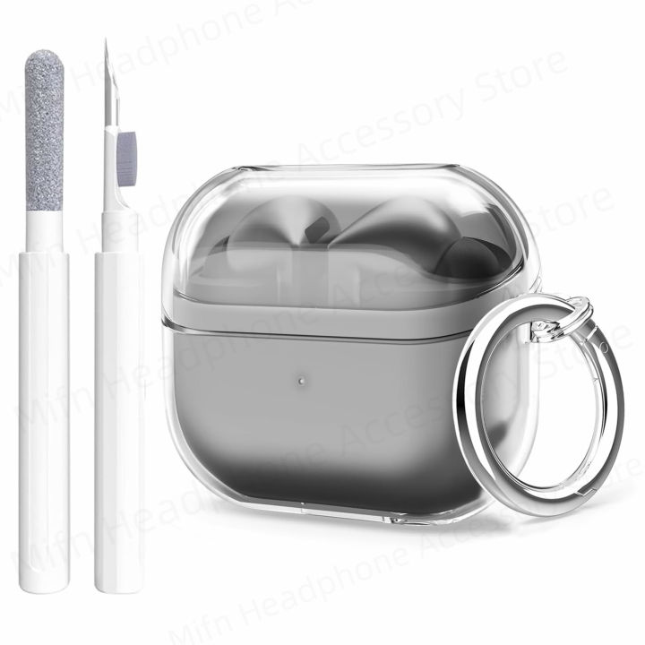 for Buds 3 Samsung Galaxy Buds 3 Pro Cases transparent soft TPU Protect cover with cleaning kit for buds3 Scratch protect case