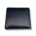Benedetti 186 women's two fold genuine leather wallet men black purple gray blue green tan cream size 9.5x11 cm. 