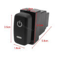 1Pc LED Light Power On Off Daytime Running Light DRL Mirror Diff Lock Switch Button For Mitsubishi Pajero V73 V93 V97 Lancer X.
