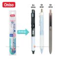 (Lift box of 12 pieces) oniso gel pen model 9191 blue ink 0.5mm pastel color changing refill manual pen dry left hand (blue gel pen). 