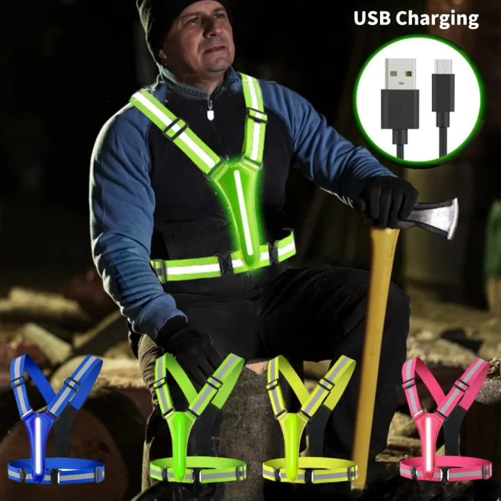 LED%20Running%20Vest%20USB%20Rechargeable%20Reflective%20Security%20Vest%20Adjustable%20Night%20Running%20Riding%20Clothing%20High%20Visibility%20Elastic%20Band%20-%20Image%202