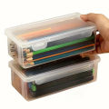 1pc Lightweight Translucent Pencil Case: Big Capacity & Frosted Design - Perfect For School Supplies, Student Pencil Case, Pract.