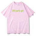 365 Party Girl T-shirt Charlie XCX Brat 360 Album T-shirt Retro Fashion Women's T-shirt Grunge Cult Classic Printed T-shirt. 