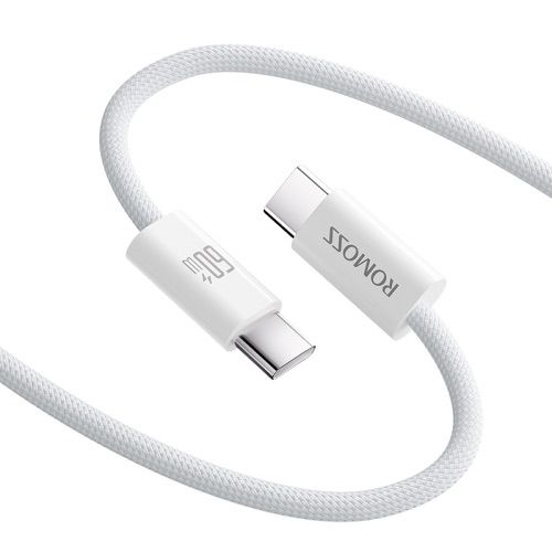 ROMOSS PD60W Dual USB-C / Type-C Data Cable Mobile Phone Laptop Fast Charging Cable 1m