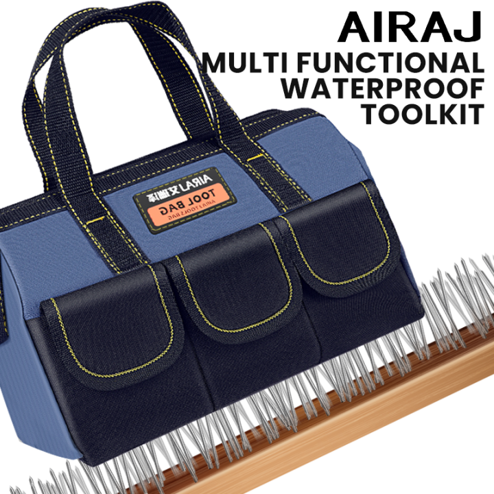 AIRAJ 13/16/18 Inch Tool Bags 1680D Oxford Cloth Electrician Bags Waterproof and Wear-Resistant High Capacity Storage Bags