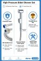 High-Pressure Bidet Muslim Shower Set | 🚿 1M Stainless Steel Hose (EPDM Inner) | Chrome Plated Plastic Hand Spray & Brass Forging Nut | Bathroom Health Faucet. 