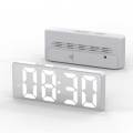 LED Mirror Table Clock Digital Alarm Snooze Display Time Desktop Electronic Table Clocks Desktop Clock. 