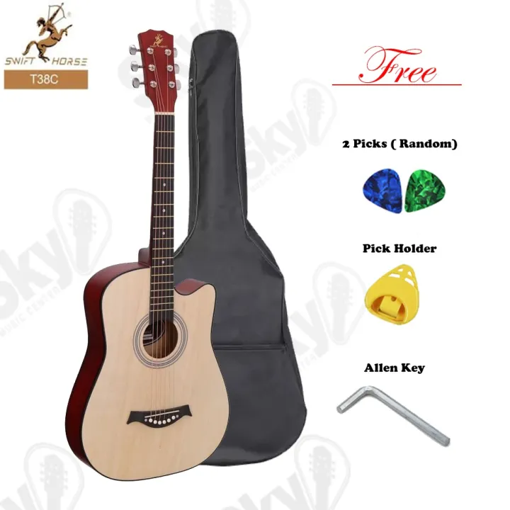 38"%20Acoustic%20Box%20Guitar%20with%20Bag%20&%20Accessories%20-%20Image%208