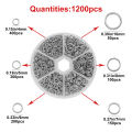 1 Box O-ring Connector Metal Open Jump Ring Set Stainless Steel Jump Ring For DIY Handmade Bracelets Earrings Necklaces Supplies. 
