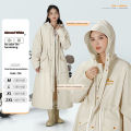 Adult Long Waist Windbreaker Raincoat for Women Full Body Rainstorm Proof Electric Bike Riding Waterproof Coat.