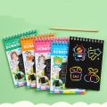 1 x DIY rainbow scratch book with 10 sheets of wooden handle scratch book ● ready to ship no need to wait for a long time because all products shipped from Thailand.. 