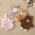 350ML Rubber Hot Water Bottle with Cute Plush Cover Lovely Cartoon Hot Water Bag Explosion-proof Portable Hand Warmer Great Gif. 