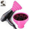 Collapsible Hair Dryer Diffuser Attachment Foldable Portable Blow Dryer Diffuser Pink Professional Hair Styling Tools. 