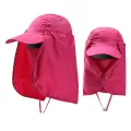 Fishing Flap Caps For Men Women Quick Dry Sunshade UV Protection Removable Ear Neck Cover Caps Mosquito-proof Hat Wild River Hat. 