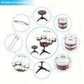 Kids Drum Set Musical Toy Drum Kit for Toddlers Jazz Drum Set with Stool, 2 Drum Sticks, Cymbal and 5 Drums Musical Instruments. 