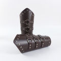 Medieval Retro Multi-Layered Leather Studded Shoulders Viking Style Warrior Shoulder Armor Combo Halloween Costume Cosplay.