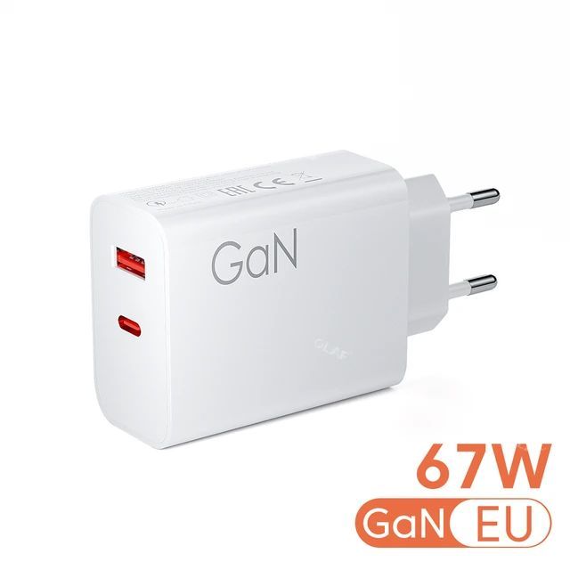 Xiaomi Mi 67W GaN 1C1A Smart Fast Charger Dual Port USB-A/USB-C High-Power Wall Charger For Phone/Tablet/Laptop/Watch