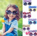 Children's Sunglasses Fashion with Turban Headband Set different style Outdoor Sun Protection Eyewear. 