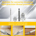 4/8pcs Integrated Internal External Pipe Threading Tool Electric Drill Compatible PVC Pipe Threader Kit 1/2" 3/4" PPR Threader. 