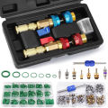 AC Valve Core Removal Tool, R134a R1234yf R22 Valve Core Remover Installer Tool Kit for Automotive Air Conditioning Systems. 