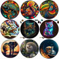 Hedgehog Wooden Jigsaw Puzzle DIY Crafts Animal Wood Puzzles For Kids Adults Educational Brain Trainer Family Interactive Games. 