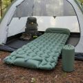 Outdoor Camping Sleeping Pad Folding Sleep Mat Beach Inflat Mattress with Pillows Ultralight Air Mat Travel Hiking.