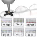 Dental Diamond Burs 10 Pieces/Set FG Diameter Drill Bit 1.6mm High-Speed Handle TC/TF/TR/BC/DI/EX/FO/SF/SI/SO Series Drill Bits.