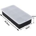 4/6/8/Grid Big Ice Tray Mold Box Large Food Grade Silicone Ice Cube Square Tray Mold Pub Wine Ice Blocks Maker Model. 