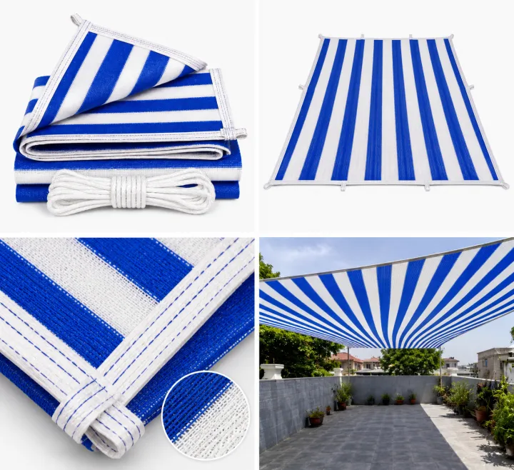 Blue%20White%20HDPE%2090%25%20Shade%20Net%20UV%20Resistant%20%E2%80%93%20Heavy%20Duty%20Green%20Net%20for%20Lawn,%20Garden,%20Pool,%20Playground%20&%20Outdoor%20Shade%20%7C%20Double%20Stitched%20with%20Hooks%20Every%203%20Feet%20-%20Image%202