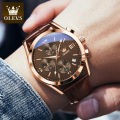 Men Leather Analoge Quartz Fashion Watch for Men. 