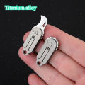 Titanium Alloy  Mini Pocket e, Portable Keychain Pendant, Unpacking e for Express Delivery and Unboxing. 
