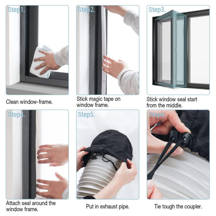 3m/4m%20Portable%20Air%20Conditioner%20Window%20Seal%20Universal%20Adjustable%20Sealing%20Cloth%20with%20Weatherproof%20Fabric%20Strip%20for%20Push%20Up%20Windows%20-%20Image%204