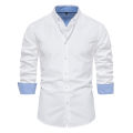 AIOPESON 2023 New Autumn Cotton Men's Oxford Shirt Long Sleeve Button Down Social Business Casual Shirts for Men. 