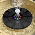 Solar Floating Fountain Water Pump with/NO LED Lights for Bird Bath 3W 1600mAh Battery for Garden/Pond/ Pool/Fish Tank Decor. 