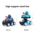 12.5cm Tank Buggy Can Be Rotated to Launch The Collision Automatically Deformed Six Wheeled Inertia. 