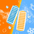 Pop Out Plastic Ice Cube Tray with Lid Reusable Ice Stick Tray Mold for Water and Sport Bottles. 