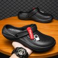 New Outdoor Men Sandals Lightweight Soft Breathable EVA Mens Slippers Fashion Male Garden Shoes Clogs Couple Beach Casual Shoes. 