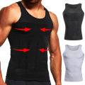 Men's Compression Body Shaper Tank Top, Slimming Vest Abs Abdomen Slim Gym Workout Tummy Control Compression Tank Top Shapewear. 