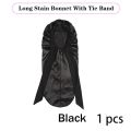 1pcs Long Satin Bonnet Solid Color Extra Large Sleep Cap With Long Tie Hair Bonnet For Black Women Hair Care Cap For All Hair. 