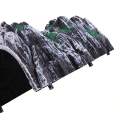 Lightweight Plastic Aquarium Rock Cave Decor Realistic Design with Greenery Ideal for Aquatic Pets Creates Natural Habitat Safe.