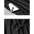 Men's Classic Shorts Summer Casual Sports High Elastic Waist Drawstring Cropped Pants Black Man Clothes Gym Running For Exercise. 