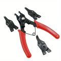 4-In-1 Circlip Pliers Set Snap Ring Pliers Multi Crimp Removable Plier Head Retaining Circlip Pliers Hand Tools Multifunctional. 
