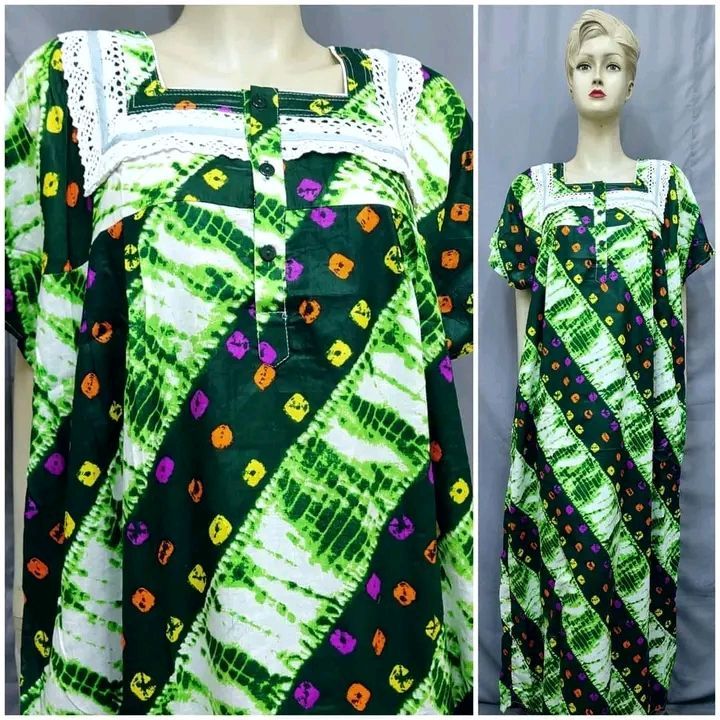 ladies batik print kusi kata Cotton maxi for. regular user