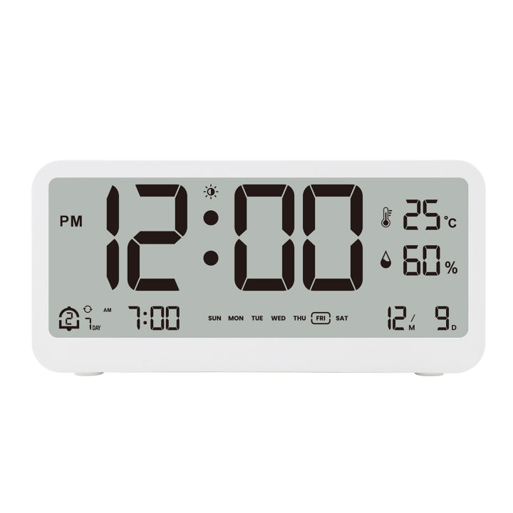 8001-EN%20Multifunctional%20Digital%20Clock%20LED%20Brightness%20Adjustable%20Temperature%20Humidity%20Displaying%20Alarm%20Clock%20with%20Dual%20Alarms%20-%20Image%202