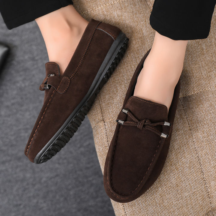 2026%20Summer%20Casual%20Fashion%20Driving%20Loafers%20Suede%20Leather%20Minimalist%20Slip-Ons%20Comfortable%20Trendy%20Work%20Shoes%20Black%20&%20Khaki%20Two-Ton%20-%20Image%206