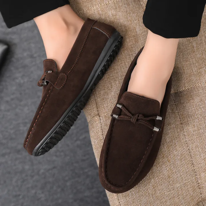 2026%20Summer%20Casual%20Fashion%20Driving%20Loafers%20Suede%20Leather%20Minimalist%20Slip-Ons%20Comfortable%20Trendy%20Work%20Shoes%20Black%20&%20Khaki%20Two-Ton%20-%20Image%206