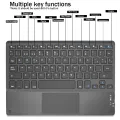 TrackPad Bluetooth Keyboard With Mouse For IOS Android Windows Wireless Keyboard For Tablet Phone Accessories For iPad Keyboard. 