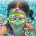 Swim Goggles with Nose Cover Wide Field Of View Diving Mask Anti-Fog Anti-Leak ,Toddler Swimming Goggles For Kids Ages 3-15. 