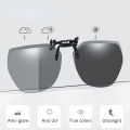 1pc Polarized Myopia Glasses Clip+1pc Portable EVA Glasses Case For Outdoor Sunshade And UV Resistant Sunglasses Glasses Case.